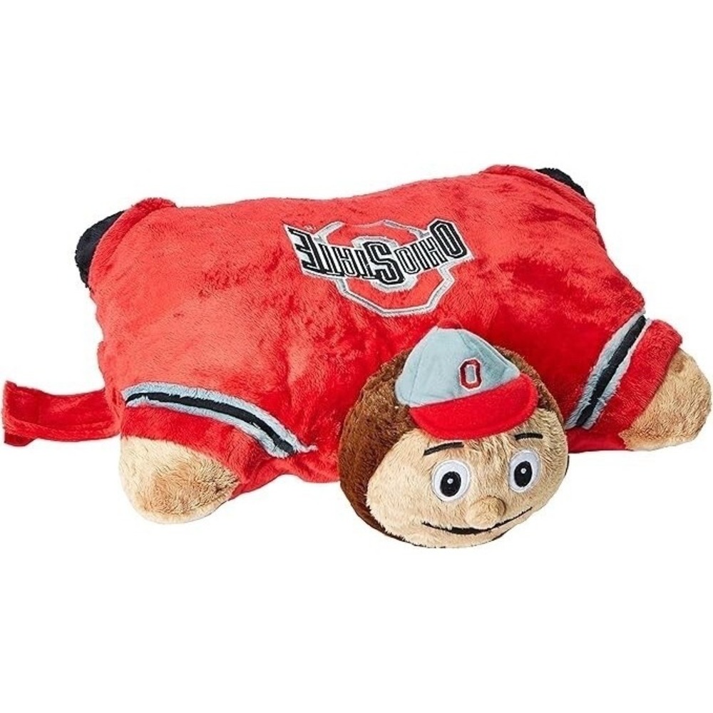 OHIO STATE  Brutus Buckeye Large 18" Original Mascot Pillow Pet‎ NCAA NEW w/Tag
